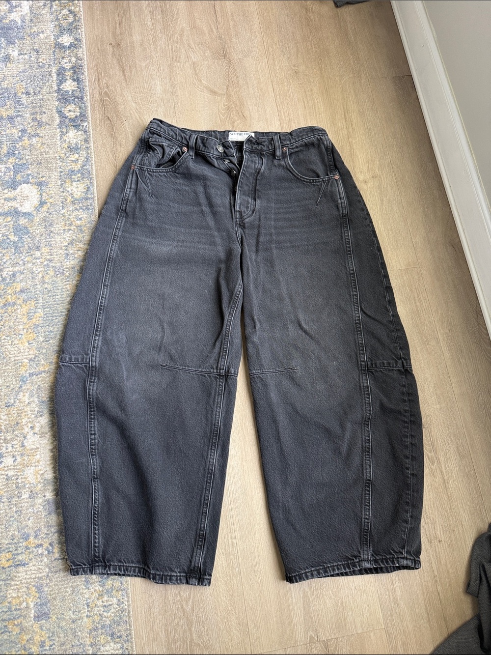 We the Free people barrel jeans in washed black - Picture 2 of 7